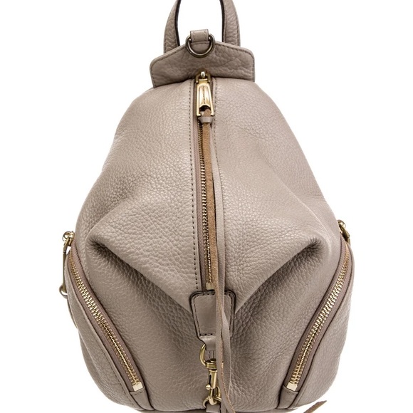 REBECCA MINKOFF FRINGE TRIM LEATHER BACKPACK - Picture 12 of 12